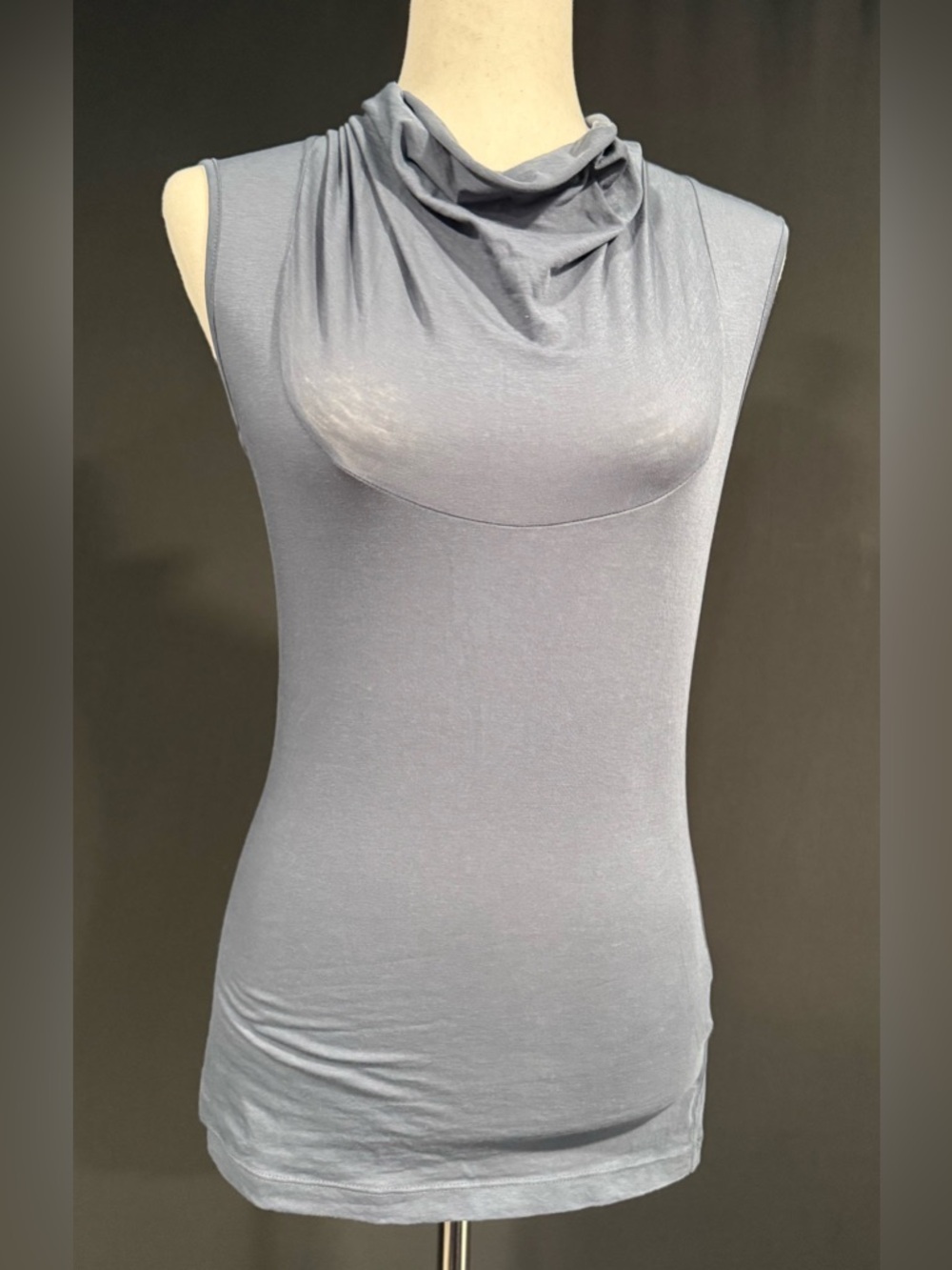 Banana Republic Factory Women’s Blue/Gray Cowl Neck Sleeveless Top